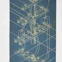 Blueprint of Telegraph Pole Wiring System (September 1889)