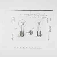 Patent Drawing of an Electric Lamp – Drawn by Lewis H. Latimer