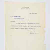 Letter from the Office of the Mayor to Lewis H. Latimer