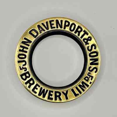John Davenport & Sons Brewery Beer Barrel Brass