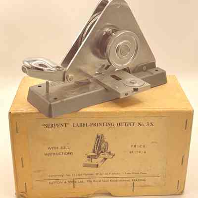The Serpent No. 3 Lead Label maker