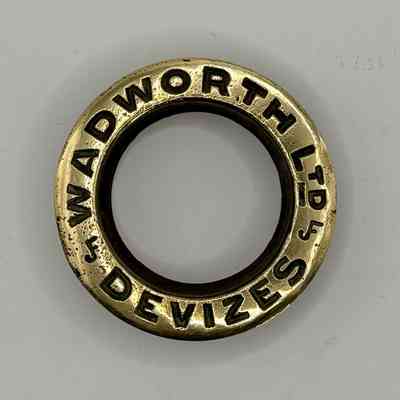 Brass Beer Barrel Collar - Wadworth Ltd Devizes Brewery