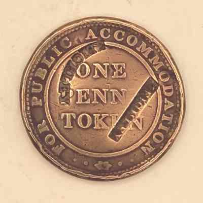 Token for Public Accomodation On Penny
