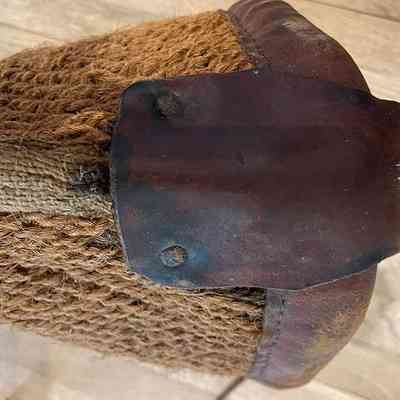 Shire horse nosebag sewing detail bottom