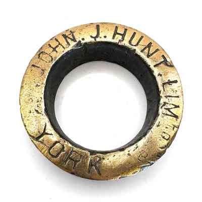 John J Hunt Brewery York Brass Collar