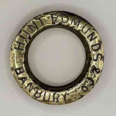 Brass Beer barrel Collar - Hunt Edmunds Banbury