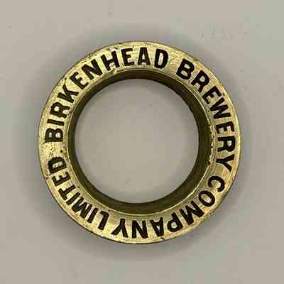 Brass Beer Barrel Collar - Birkenhead Brewery