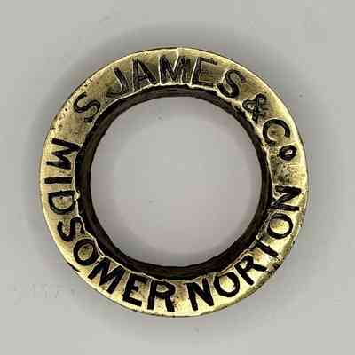 Brass Beer Barrel Collar-S James & Co. Midsomer Norton