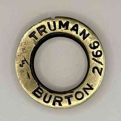 Truman / Phiips Burton Brewery Brass Beer Barrel Collar