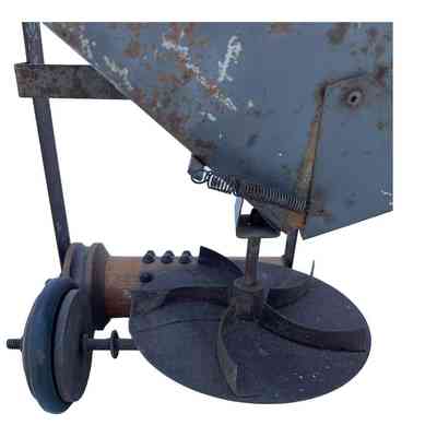 Detail mechanism for spreading seed or fertiliser from the Fairlawn Spreader