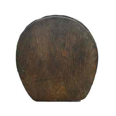 Bottom of large poultice boot, made of wood