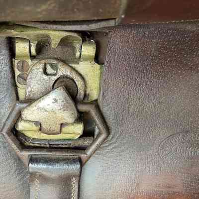 Showing fastening for stirrup and Whippy and Stegall mark.
