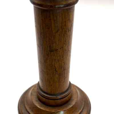 Antique wooden telephone receiver earpiece