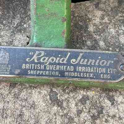 Label for Water crop sprayer