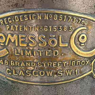 Label detail of Cromessol spray gun