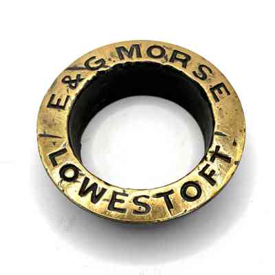 E & G Morse Lowestoft brass collar