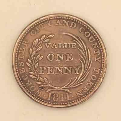 Workhouse Token 1811 City & County of Worcester
