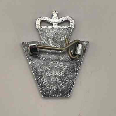 Back WRvS badge: Stamped Sutton Coldfield Badge Co.