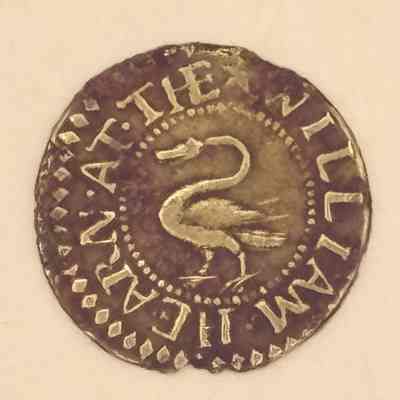 17th Century Token William Hearn White Swan Witney