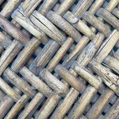 Detail of Norfolk reed woven base