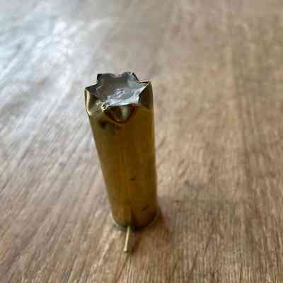 Brass pin-fire cartridge