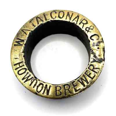 W A Falconar Howdon Brewery brass collar