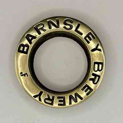 Brass Beer Barrel Collar-Barnsley Brewery
