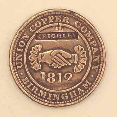 Birmingham Union Copper Company Overstruck Keighley Token