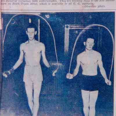 Worth Sweet and Ed Sweet are Training for the Golden Gloves Boxing Tournament