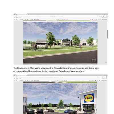 The Development Plan was to showcase the Alexander Farms Tenant House as an integral part of new retail and hospitality at the intersection of Catawba and Westmoreland.