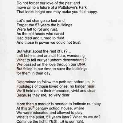 Is a marker or a park the way to understand our past? by Bee Jay Caldwell