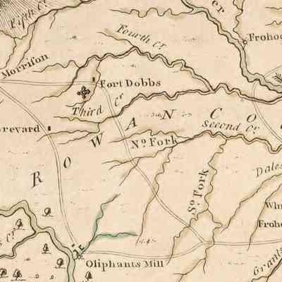 Map showing "Fifth Creek" area for Hugh Hall Farm