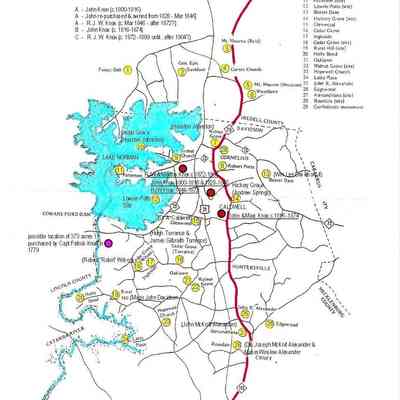 The Plantation World Around Davidson Source: Base Map from Chalmers Gaston Davidson's 1969 Booklet - Map Insert