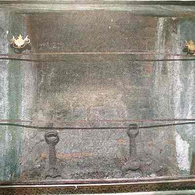 Fireplace Screen, Grate and Andirons
