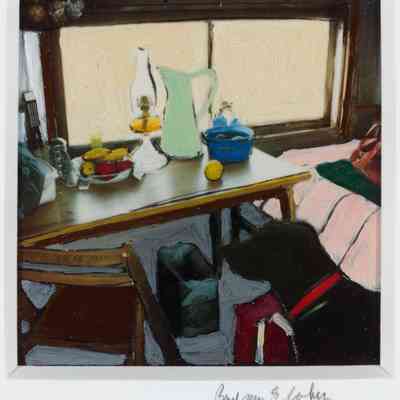 Dog in the Dunes (Gabe in front of table)