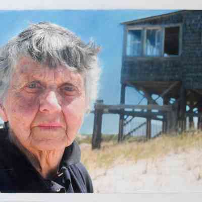 Dune Shack (photo of Joyce Johnson, Ray Wells' shack)