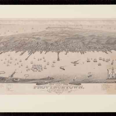 1882 Bird's Eye View Map of Provincetown