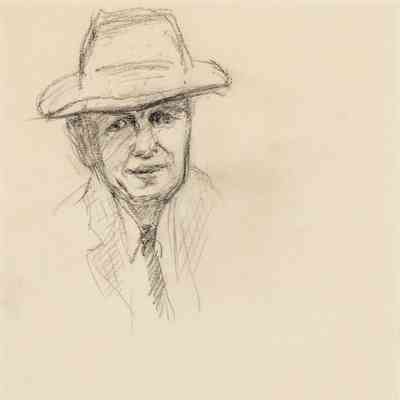 Recto: Untitled (Portrait of Edward in Hat); Verso: Untitled (Study of Three Children Sitting)