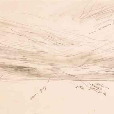 Untitled (Study of Clouds with Color Notes [no. 2 of 2])