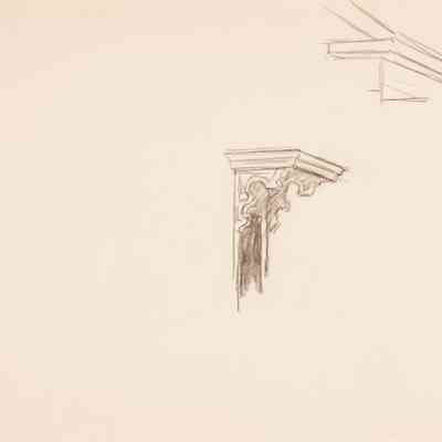 Untitled (Study of Cornice/Architectural Element)