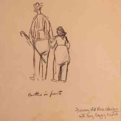 Untitled (Study of Couple in Hand, From Rear View)