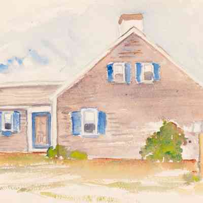 Untitled (House with Blue Shutters)