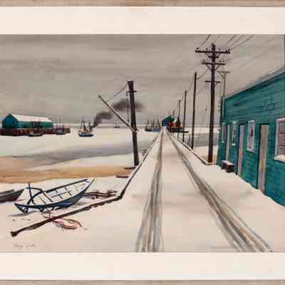 Drifting Ice at Sklaroff's Wharf