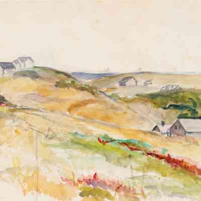 Untitled (Landscape Around Hopper House, Ocean in Background)