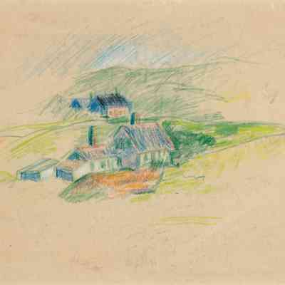 Untitled (Landscape with Cottages)