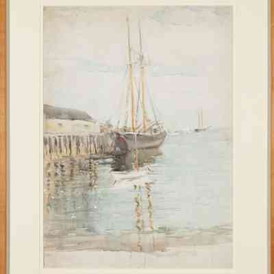 Black Schooner at Wharf, Provincetown
