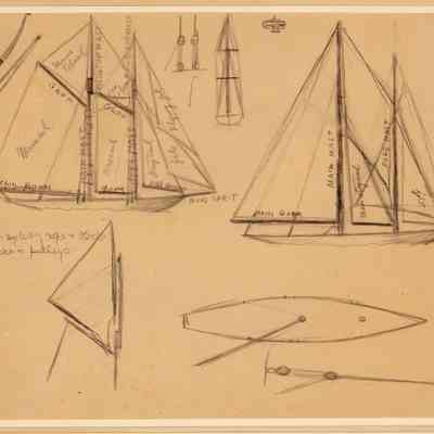 Untitled (Diagrams of Sailboats)