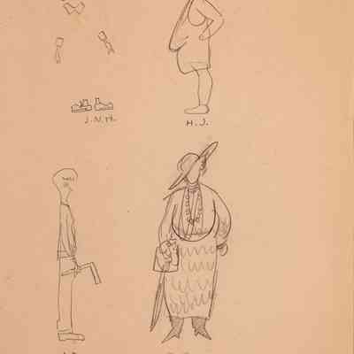 Untitled (Study of Female Figures)