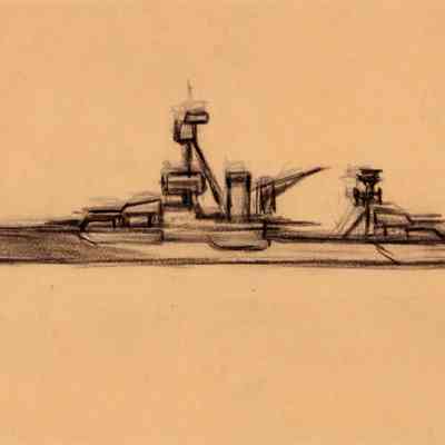 Untitled (Study of Battleship)