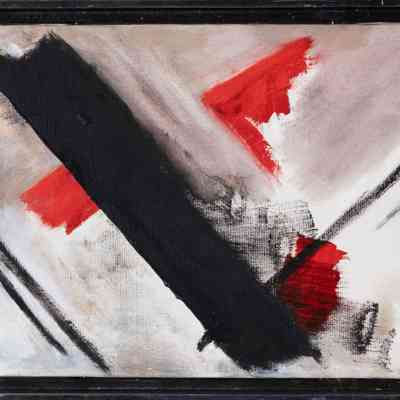 Abstraction - Black and Red